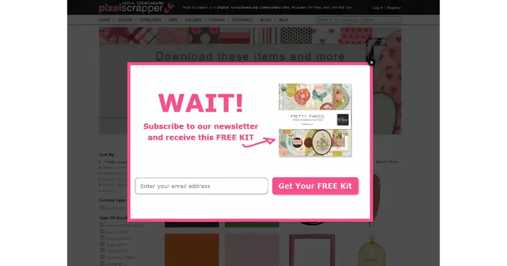 implement exit-intent popups