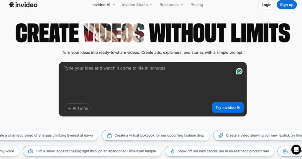 invideo alternative to creatify ai