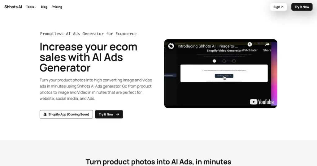 shhots ai creatify ai alternative