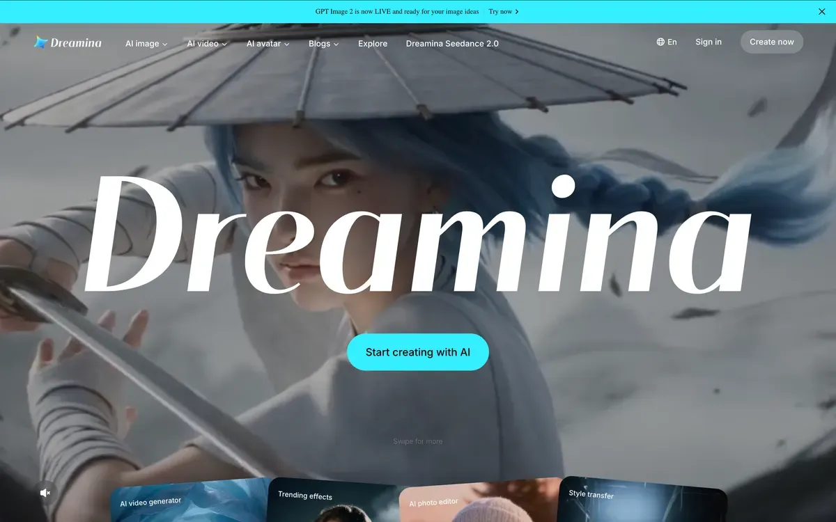 Dreamina (Seedance by ByteDance) AI video generator, a Luma AI alternative tested in 2026