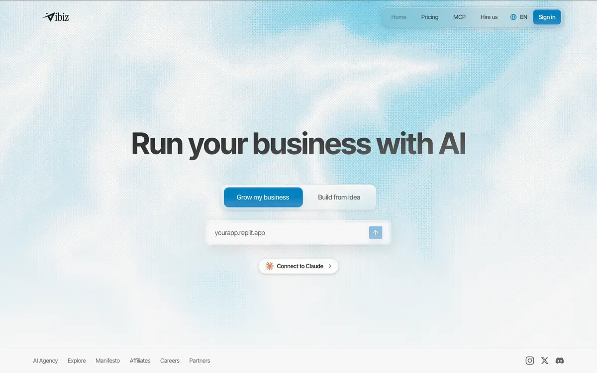 Vibiz all-in-one AI marketing platform dashboard, the tool compared in this best Vibiz alternatives guide